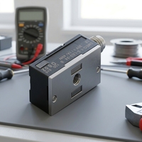 Konektor Saklar Magnetik M8 3 Pin A Kode Male 3-WireType Normally Open PNP Indikator LED Sensor Persegi Panjang