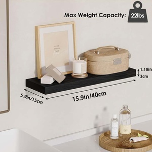 Modern Floating Shelves Wooden Wall <strong>Racks</strong> Heavy Duty Large Capacity Storage for <strong>Kitchen</strong> Bathroom <strong>Spice</strong> Tools - Product Image 6