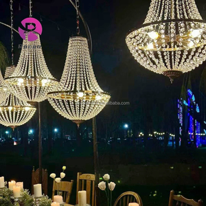 Luci Decorative per Matrimoni <span class=keywords><strong>Lampadario</strong></span> con Lampadine di Cristallo a Forma di <span class=keywords><strong>Diamante</strong></span> <span class=keywords><strong>Lampadario</strong></span> per Matrimoni per Decorazione del Soffitto - Product Image 1