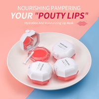 Vente chaude Vegan Bio Masque Lèvres Hydratant sans alcool marque privée baume à lèvres doux cerise rose crème pour les lèvres pour les femmes