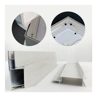 Profilé en aluminium pour cadre de boîte lumineuse, profilé en aluminium pour cadre de boîte lumineuse, éclairage mural pour affiche rétroéclairée en intérieur, éclairage mural SEG