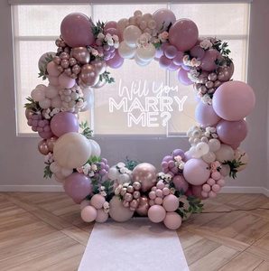 <span class=keywords><strong>Kit</strong></span> de Arco de Globos Rosa Pastel y Morado, Guirnalda de Globos de Lavanda Doble Relleno, Decoraciones para Baby Shower y Fiesta de Cumpleaños de Niña - Product Image 6