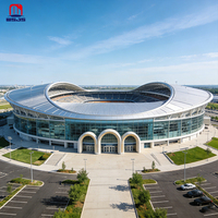 Arena Deportiva Prefabricada de Metal, Estándar ASTM, Personalizada, con Sistema de Estructura de Acero de Gran Envergadura