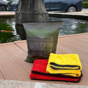 Serviette de séchage en microfibre torsadée premium 60x90cm, grande serviette de séchage pour le detailing automobile, pour le nettoyage des voitures - Product Image 1