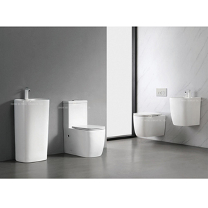 Lớn Fortune hiện đại sứ phòng tắm <span class=keywords><strong>WC</strong></span> nhà vệ sinh vuông nhà vệ sinh commode sàn gốm gắn washdown một mảnh nhà vệ sinh cho khách sạn - Product Image 4