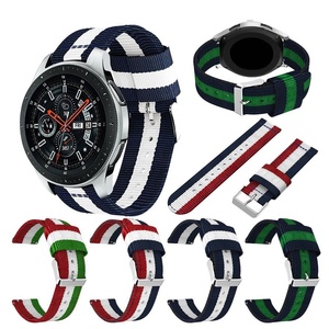 Bracelet de montre en nylon rayé personnalisé Upro, 20 mm 22 mm, multicolores, bracelets de remplacement pour DW/Samsung, à libération rapide, toutes occasions - Product Image 1