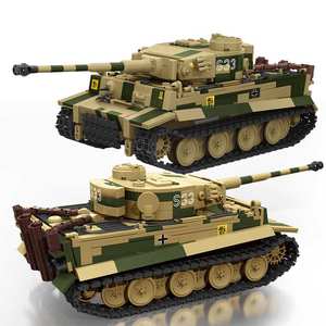 Nuevos Lanzamientos 2026: Tanque Alemán <span class=keywords><strong>Panzer</strong></span> VI <span class=keywords><strong>Tiger</strong></span> S33 de la Segunda Guerra Mundial, Vehículo Blindado Coleccionable, Bloques de Construcción para Adultos - Product Image 1