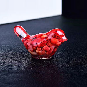 Venta al por mayor nuevo diseño de animales artesanales de cristal gran <span class=keywords><strong>precio</strong></span> pequeños pájaros de resina tallados para regalos de decoración - Product Image 5