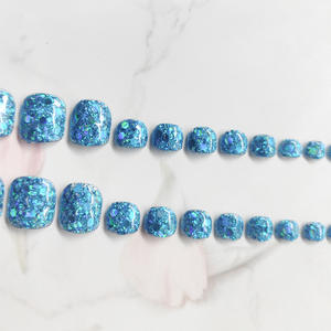 24 Uds. Ojos <span class=keywords><strong>de</strong></span> gato azules prensa en las <span class=keywords><strong>uñas</strong></span> del pie Aurora lentejuelas brillo <span class=keywords><strong>uñas</strong></span> artificiales <span class=keywords><strong>de</strong></span> <span class=keywords><strong>los</strong></span> <span class=keywords><strong>pies</strong></span> mujeres chica usable cubierta completa <span class=keywords><strong>pies</strong></span> <span class=keywords><strong>de</strong></span> <span class=keywords><strong>uñas</strong></span> postizas - Product Image 3