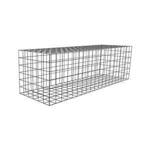 1*0.3*0.3m gabion box stone cages iron wire mesh welded gabion wall