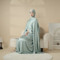Vêtements de prière pour femmes avec hijab, tenues musulmanes, robe longue Abaya, robes islamiques turques, kaftan de Dubaï, robe islamique musulmane