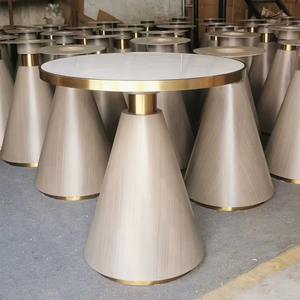 Wdy ชุดโต๊ะกาแฟหินอ่อนทรงกลม, หรูหราทันสมัยสไตล์นอร์ดิกชุดโต๊ะกาแฟ - Product Image 4