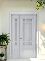 Portes d'entrée extérieures de qualité supérieure en Chine, anti-effraction, modernes, battantes, sécurisées, avec serrure intelligente pour villa, maison, usage commercial