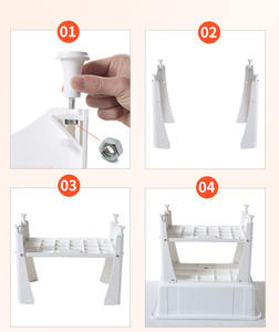 Fregadero de Plástico de Fácil Limpieza, Estilo Moderno, Lavadero Rectangular de PP, <span class=keywords><strong>Mueble</strong></span> Lavadero Independiente - Product Image 3