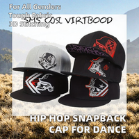 Casquette Snapback Unisexe Tendance Style Hip-Hop Urbain Sportif Broderie 3D Imperméable Popeline Velours 100% Vente en Gros