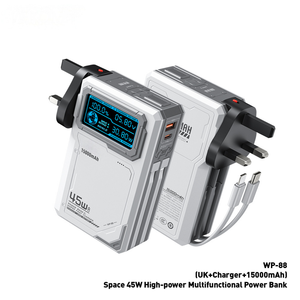 Cargador Portátil Transfronterizo con Enchufe de CA Integrado, 45W, Tres en Uno, Gran Capacidad, Carga Rápida, Fuente de Alimentación Móvil - Product Image 2