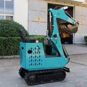 Mini-excavatrice EZ 09 de type chenillé, couleur bleue, pour la construction et la manutention de matériaux - Product Image 2