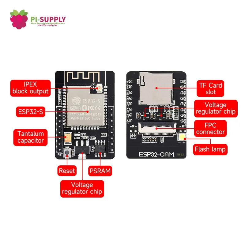 Orijinal toptan ESP32-CAM kamera modülü ESP32 dayalı