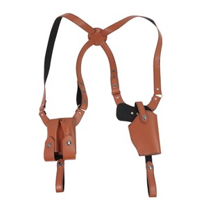 Funda Táctica Daqin con Portacargador, Cuero PU, Correa de Hombro Vertical Ajustable, Modelo 1 para Portación Oculta - Product Image 5