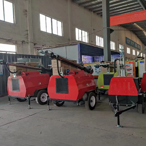 9M di động tháp ánh sáng Hướng dẫn sử dụng nâng 4*1000W Trailer Hướng dẫn sử dụng thang máy di động tháp ánh sáng 4 đèn cho ban đêm xây dựng ngoài trời - Product Image 3