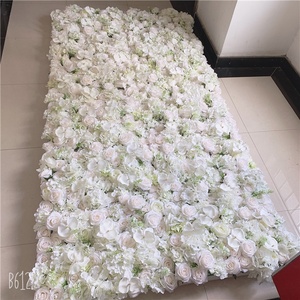 F-1580 Factory Wedding Decoration Silk <strong>Flowers</strong> Artificial <strong>Wall</strong> Backdrop 40*60 CM White Orchid <strong>Flower</strong> <strong>Wall</strong> <strong>Panels</strong> - Product Image 2