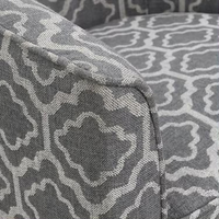 Fauteuil pivotant en tissu velours, design nordique moderne et simple, structure en bois massif, pieds en métal, pour salon
