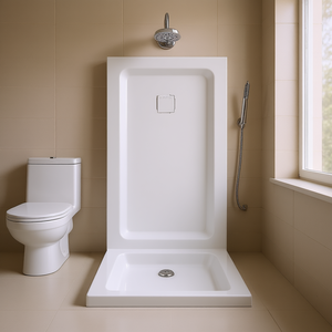 Receveur de douche rectangulaire Harmony en ciment 100 x 140 cm pour salle de bain - Product Image 3