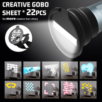 ZSYB Lampe torche rechargeable pour appareil photo à haute luminosité 10W, éclairage 4 couleurs, projection quadricolore, lumière d'ambiance LED
