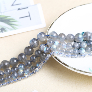 Vente en gros de perles rondes grises effet œil de chat <span class=keywords><strong>naturel</strong></span> 8 mm 1A 3A 5A 7A pour la fabrication de bijoux - Product Image 2
