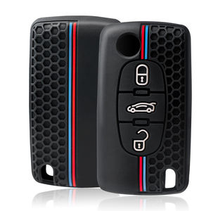 Étui de clé en silicone pour Peugeot <span class=keywords><strong>206</strong></span> 208 207 308 RCZ 408 407 307 <span class=keywords><strong>206</strong></span> pour Citroën C4 C5 C3 C2 C4L DS3 DS4 Xsara Picasso - Product Image 6