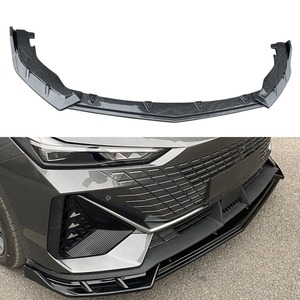 For UNI-V Body Kit Front Bumper <b>Splitter</b> Carbon Fiber Look Sport Style Front Bumper <b>Lip</b> for Changan CCAG UNI-V Car Accessories - Product Image 1