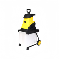 Vente directe d'usine, broyeur de branches et de bois électrique miniature portable de haute qualité pour la maison, avec sac de collecte de 50l