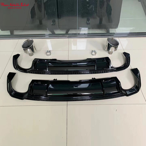 Auto <span class=keywords><strong>A5</strong></span> S5 B9 diffusore paraurti posteriore nero lucido stile RS5 diffusore posteriore con tubo per Audi <span class=keywords><strong>A5</strong></span> Sline S5 2017 2018 <span class=keywords><strong>2019</strong></span> - Product Image 5