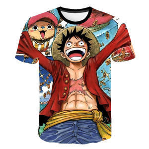 Playeras con Gráficos 3D de Personajes de Cómic y Anime Japonés, 100% Poliéster, Venta al Por Mayor - Product Image 1