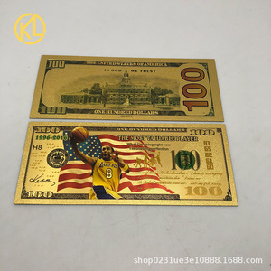 Ensemble de billets de banque en plastique à feuille d'or des 30 équipes de la <span class=keywords><strong>NBA</strong></span>, style 100 dollars, rectangulaires, personnalisables, objets de collection pour la rentrée scolaire - Product Image 5
