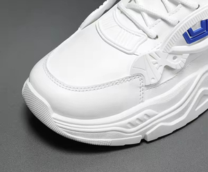 Người Đàn Ông Của Hợp Thời Trang Trắng Nhà Sư Dây Đeo Thể Thao Giản Dị Chạy Giày Thoáng Khí Với Chiều Cao Tăng Cao Su Đế - Product Image 4