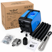 Chauffage au diesel intégré 12V 5KW 5L pour stationnement, équipé d'un écran LCD, adapté aux garages, aux camping-cars, couleur : noir