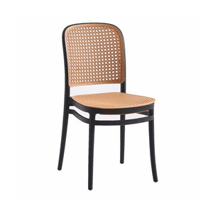 Silla de comedor de plástico de Bengala de nuevo diseño al por mayor para el hogar, jardín, café, apartamento, comedor, baño, muebles de exterior a la venta - Product Image 6