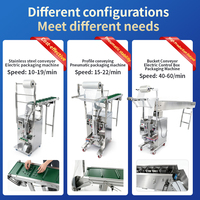 Machine d'emballage de petites pièces pour fixations métalliques, alimentation électrique manuelle, avec fabrication automatique de sacs, thermoscellage et découpe