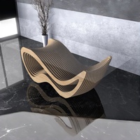 Table à manger en bois personnalisée paramétrique, table basse, design artistique unique, meubles, maison, restaurant, hôtel