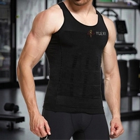 Vente Chaude Débardeur de Compression Amincissant pour Hommes, Effet Sculptant, Grande Taille, Sans Couture, en Spandex