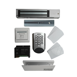 Kit de Contrôle d'Accès Autonome IP68 280KG avec Serrure Électromagnétique, Lecteur de Carte RFID/IC et Clavier Métallique pour Porte - Product Image 1