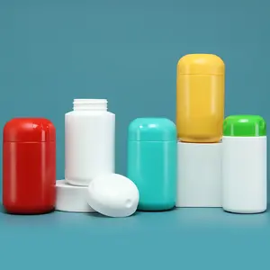 All'ingrosso di alta qualità 50g di plastica per bambini talco in polvere contenitore proteico shaker bottiglia con filtro a rete