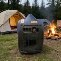Générateur électrique à essence portable monophasé 2kW/3KW/5KW/7KW 50Hz, silencieux, homologué CE, pour usage domestique, fourni par l'usine