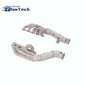 Colectores de escape rectos de longitud igual SS304 para Lamborghini Huracan EVO SFO V10 5.2L con escudo térmico - Product Image 5