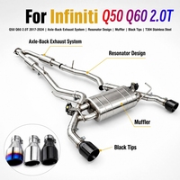 Système d'échappement Catback Vetronic personnalisé pour Infiniti Q50 Q60 2.0T 2017-2024, silencieux de performance pour un son sportif