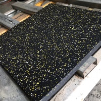 Revêtement de sol en caoutchouc EPDM emboîtable durable de 15 mm pour gymnases, aires de jeux extérieures, parcs, design antidérapant, prix compétitif