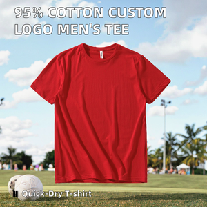 Camiseta de Manga Corta Casual para Hombre, 95% Algodón, de Alta Calidad, con Logotipo Personalizado Estampado y Cuello Redondo - Product Image 2