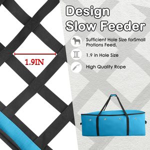 Échantillon gratuit Aliba Ba Nouveau produit Sac de stockage en toile pour foin de cheval/foin, sac à foin creux pour cheval, sac à foin à alimentation lente - Product Image 5