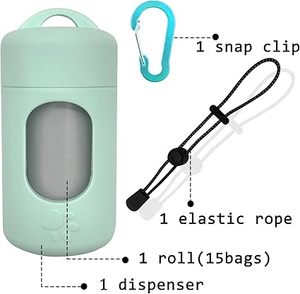 ที่เก็บถุงเก็บอุจจาระสุนัข Huamaohengchun สำหรับสายจูงพร้อมคลิปล็อค  วัสดุเนื้อนุ่มถนอมผิว ใช้สำหรับสุนัขและแมว - Product Image 5
